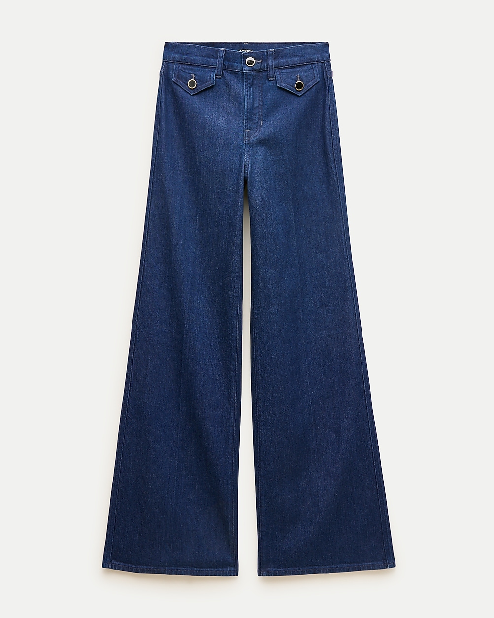 Denim trouser jean with flap pockets