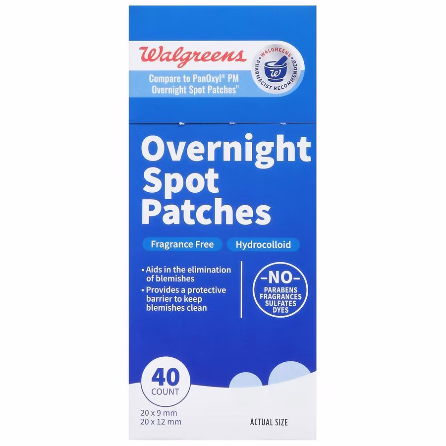 Walgreens Overnight Spot Patches, 40.0 ea