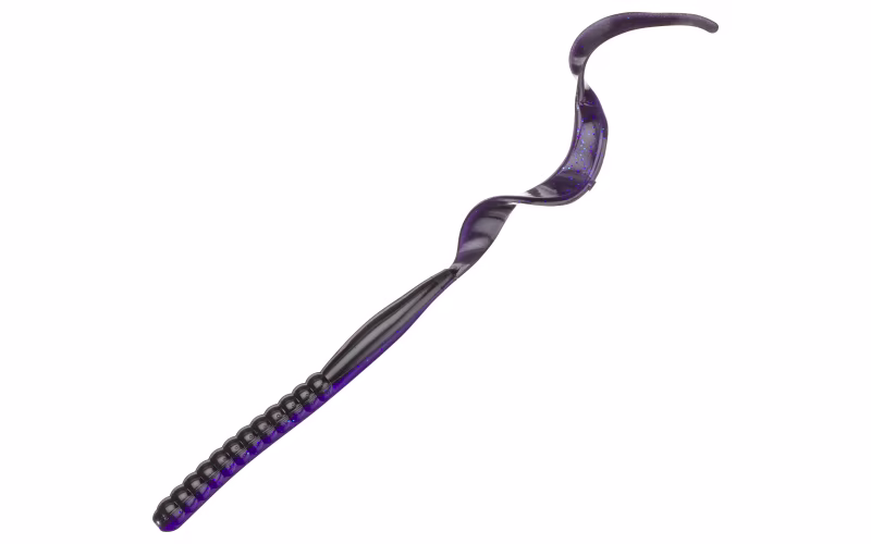 Bass Pro Shops Ribbontail Worm - 7'' - Black Light