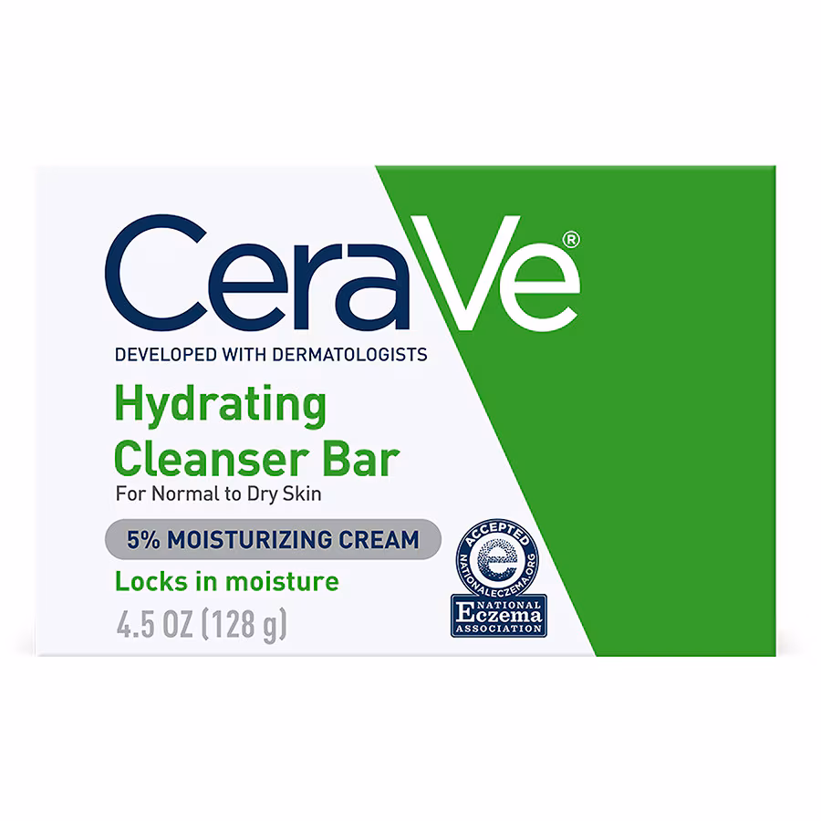 CeraVe Hydrating Cleansing Bar for Normal to Dry Skin, 4.5 oz