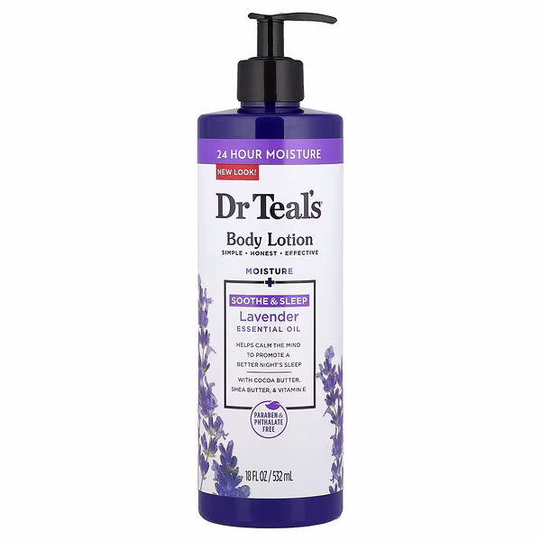 Dr. Teal's, Body Lotion, Soothe & Sleep, Lavender, 18 fl oz (532 ml)