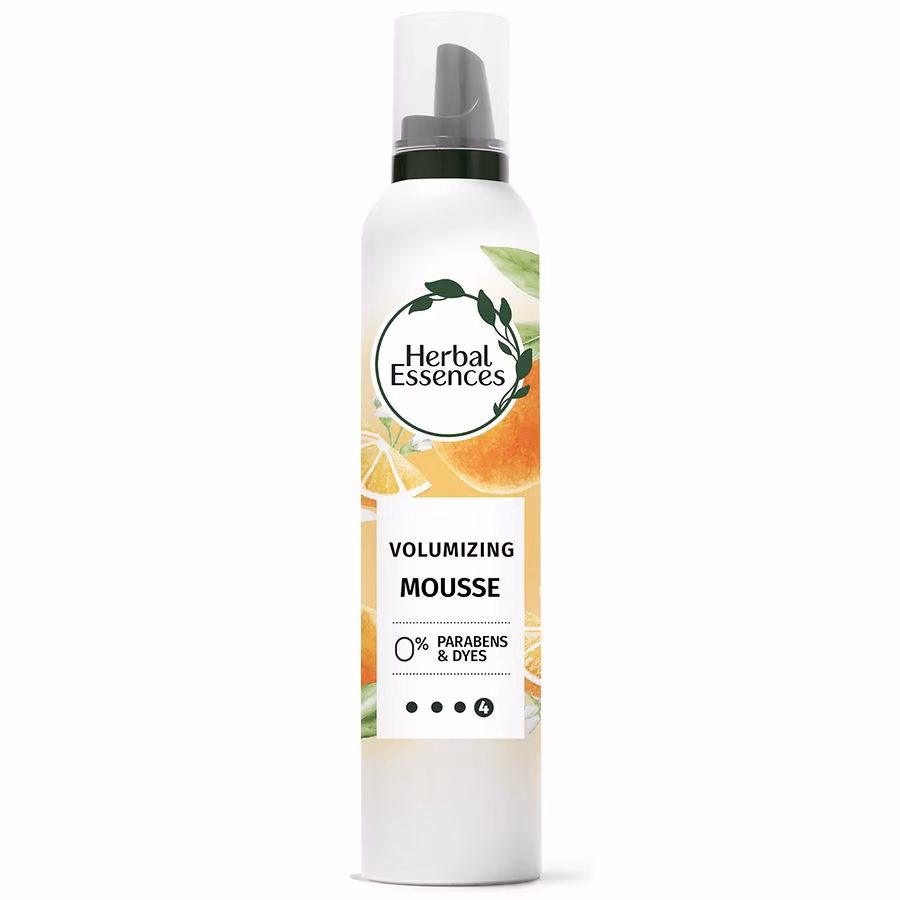 Herbal Essences Volumizing Mousse, Weightless Volume, All Day Hold Mousse for Fine Hair Fresh notes of citrus, 6.8 fl oz