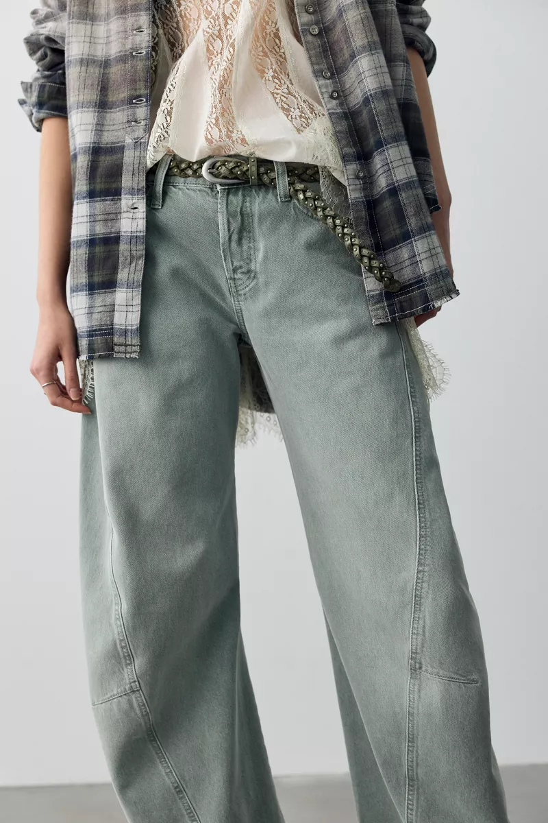 We The Free Fable Low-Rise Twisted Bowed Jeans