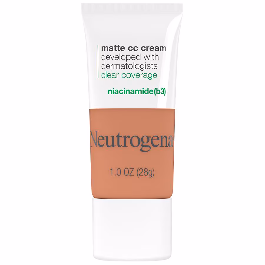 Neutrogena Clear Coverage Flawless Matte CC Cream Fragrance-Free, Ginger