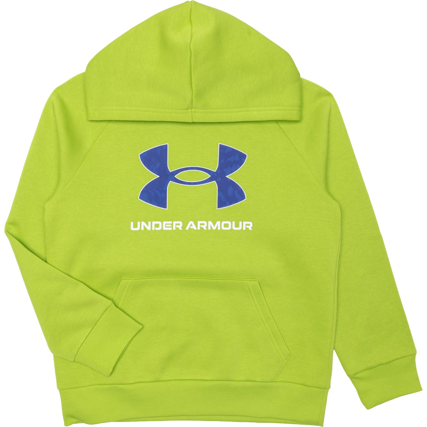 Under Armour Big Boys Rival Big Logo Print-Fill Fleece Hoodie