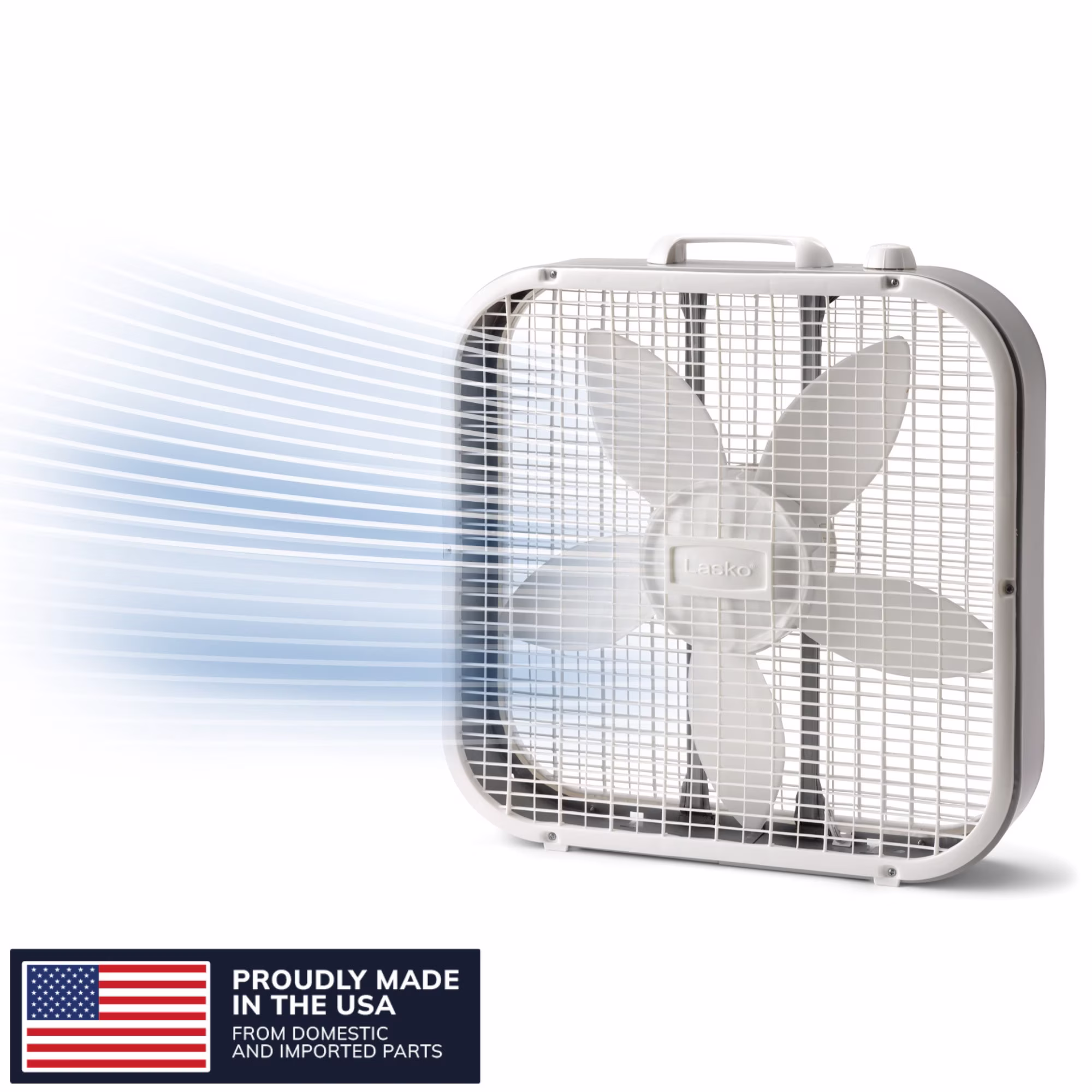 Lasko 20" 3-Speed Weather-Resistant Motor Box Fan B20200