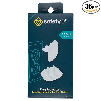 Safety 1st Electrical Outlet Baby Proof Covers, Secure Outlet Plugs, Baby Proofing, 36 Count