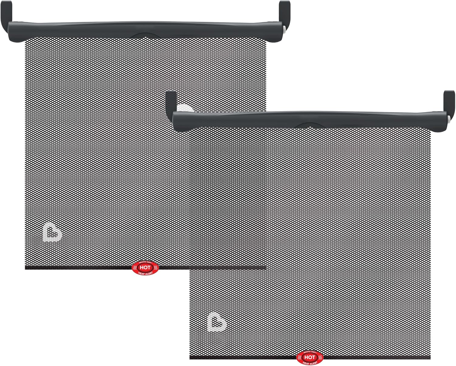 Munchkin Brica Sun Safety Car Window Shade for Baby, 2 Pack, Black