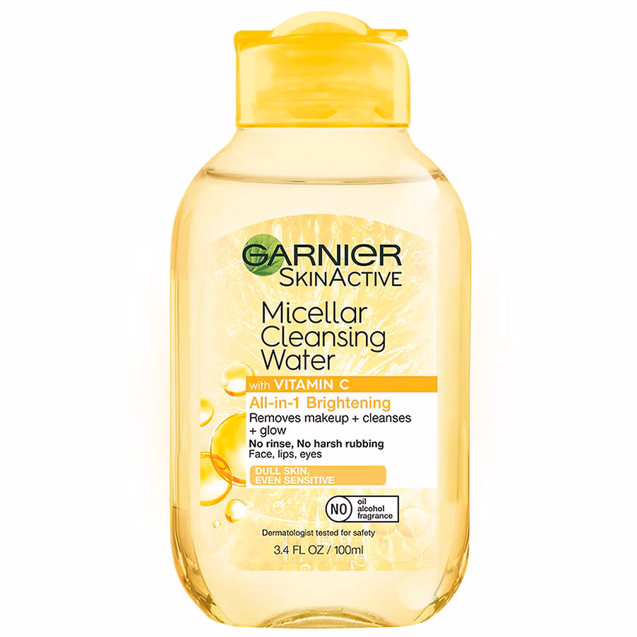 Garnier SkinActive Micellar Cleansing Water All-in-1 Brightening, 3.4 fl oz, 3.4 fl oz