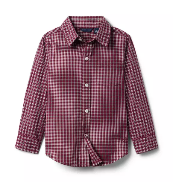 Plaid Poplin Shirt