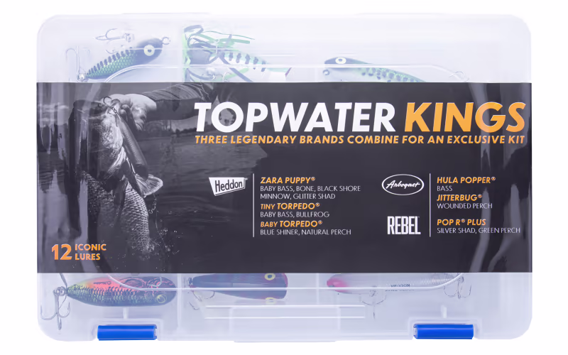 Heddon/Arbogast/Rebel Topwater Kings 12-Piece Kit