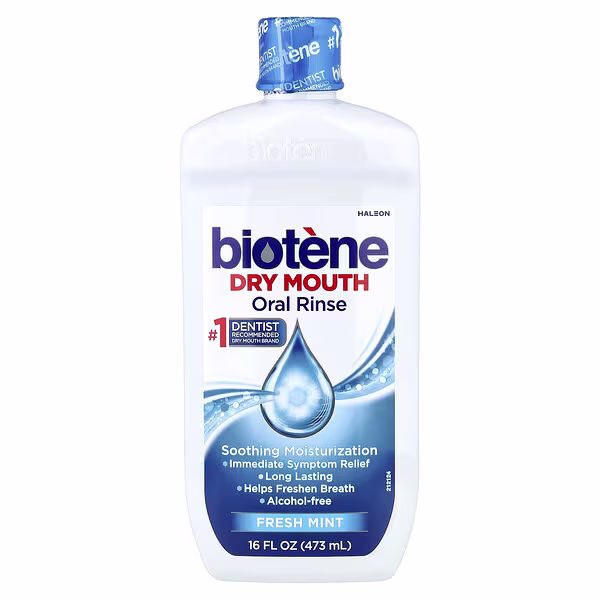 Biotene Dental Products, Dry Mouth Oral Rinse, Gentle Mint, 16 fl oz (475 ml)