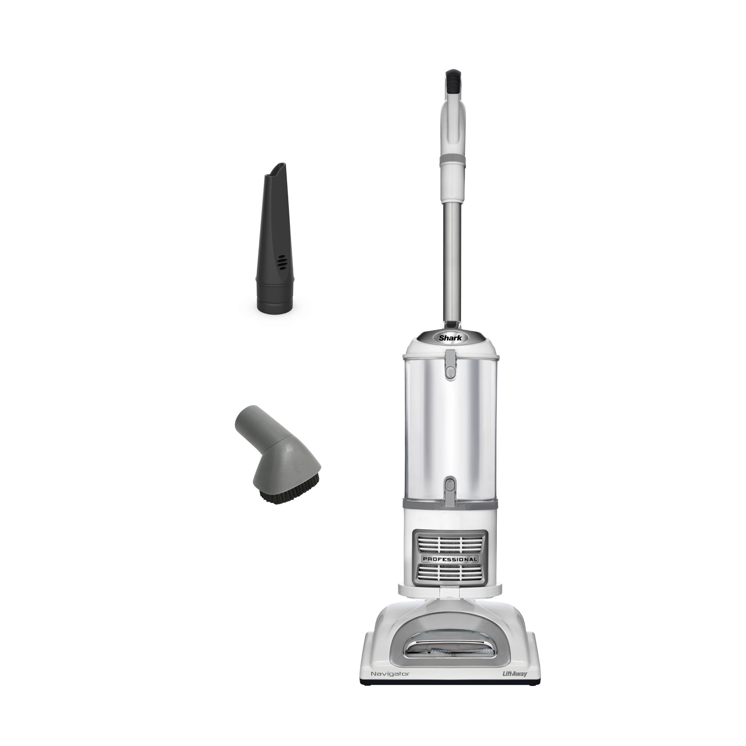 Shark Navigator Lift-Away Vacuum, HEPA, Pet Hair, White/Silver, NV356E