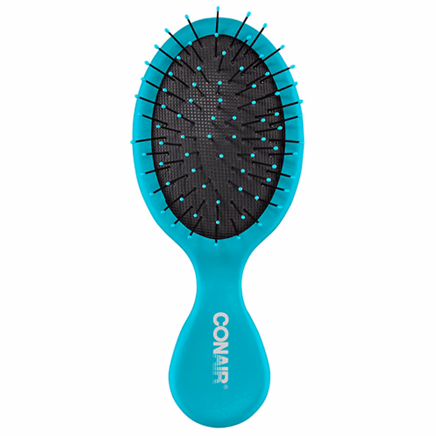 Conair Detangling Mid-Size Cushion Wet/Dry Hairbrush (Colors Vary)
