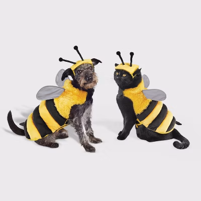 Bee with Reflective Wings Full Body Halloween Dog and Cat Costume - Boots & Barkley™