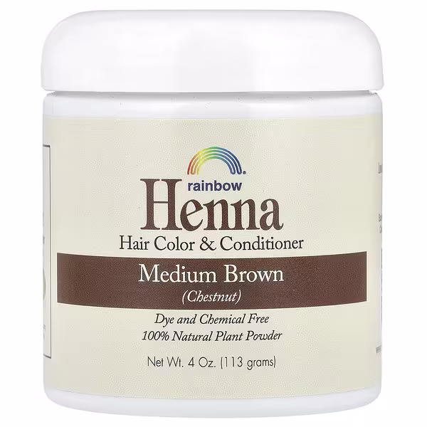 Rainbow Research, Henna, Hair Color & Conditioner, Medium Brown (Chestnut), 4 oz (113 g)