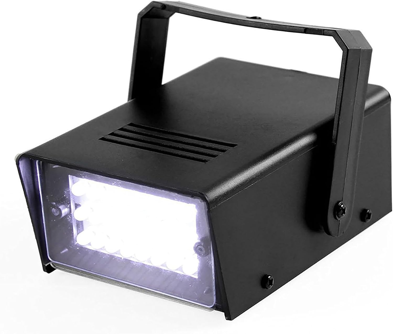 ENUOLI Mini LED Strobe Light White Color 24 Super Bright LED Party Light | Variable Speed Control Mini LED Strobe Light for Christmas Club Stage Light Effect DJ Disco Bar Party Halloween(White Color)