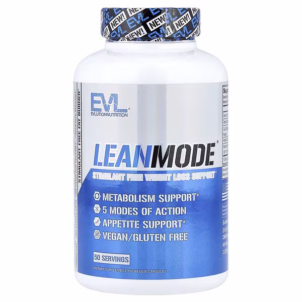 EVLution Nutrition, LeanMode®, Stimulant Free Weight Loss Support, 150 Veggie Capsules