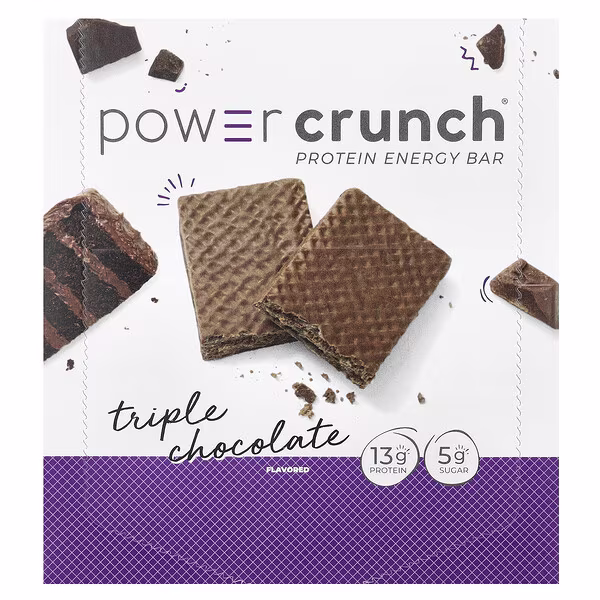 BNRG, Power Crunch® , Protein Energy Bar, Triple Chocolate, 12 Bars, 1.4 oz (40 g) Each