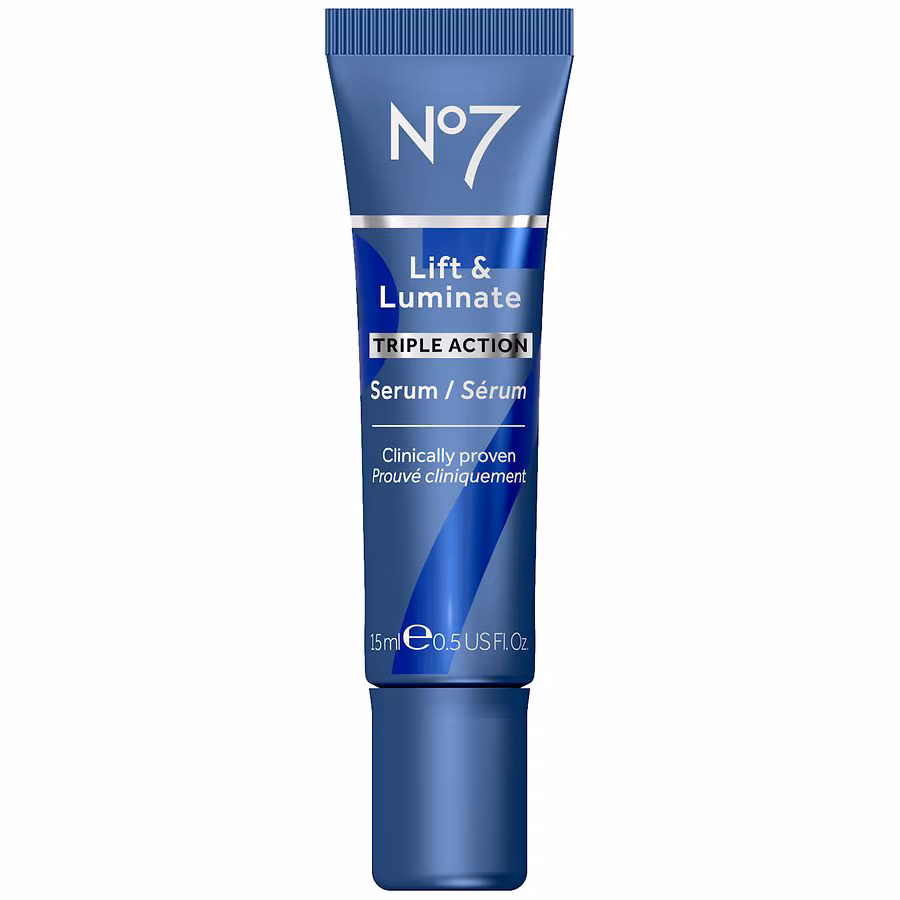 No7 Lift & Luminate Triple Action Face Serum, 0.5 fl oz