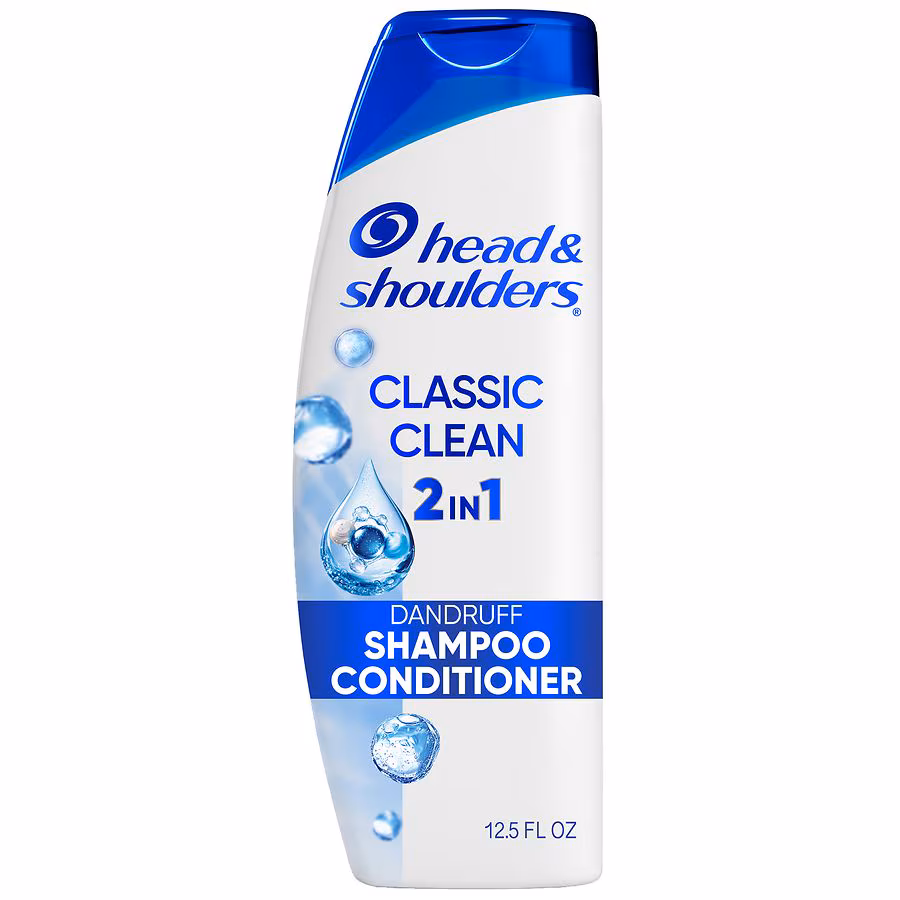 Head & Shoulders 2 in 1 Dandruff Shampoo and Conditioner, 24/7 Dandruff Protection Classic Clean, 12.5 fl oz
