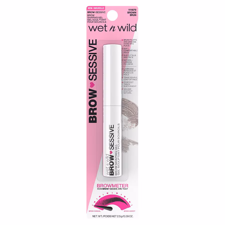 Wet n Wild Brow-Sessive Brow Shaping Gel, Brown, 0.09 oz