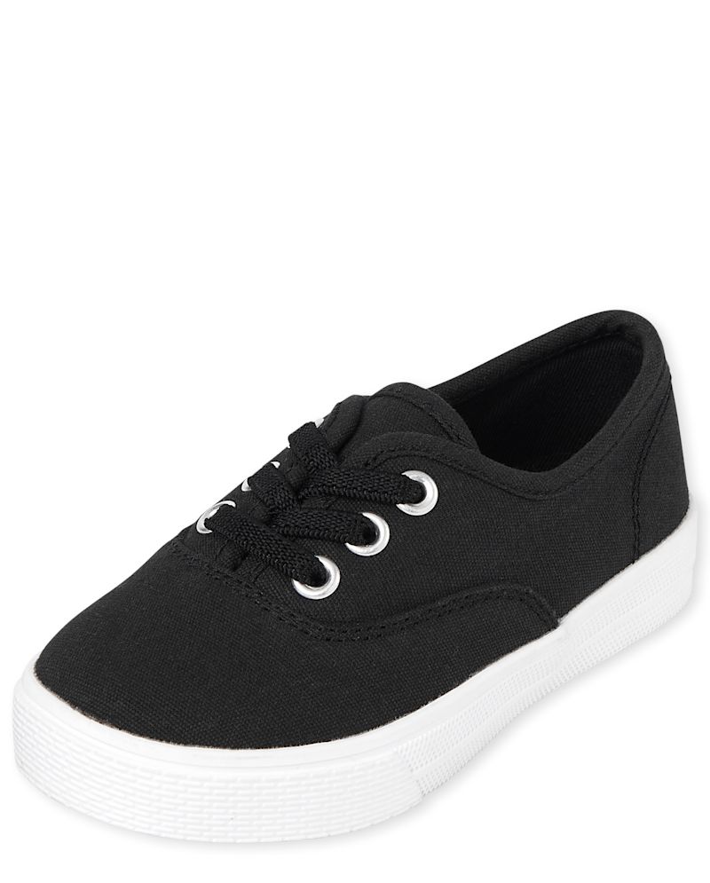 Toddler Girls Low Top Sneakers - black