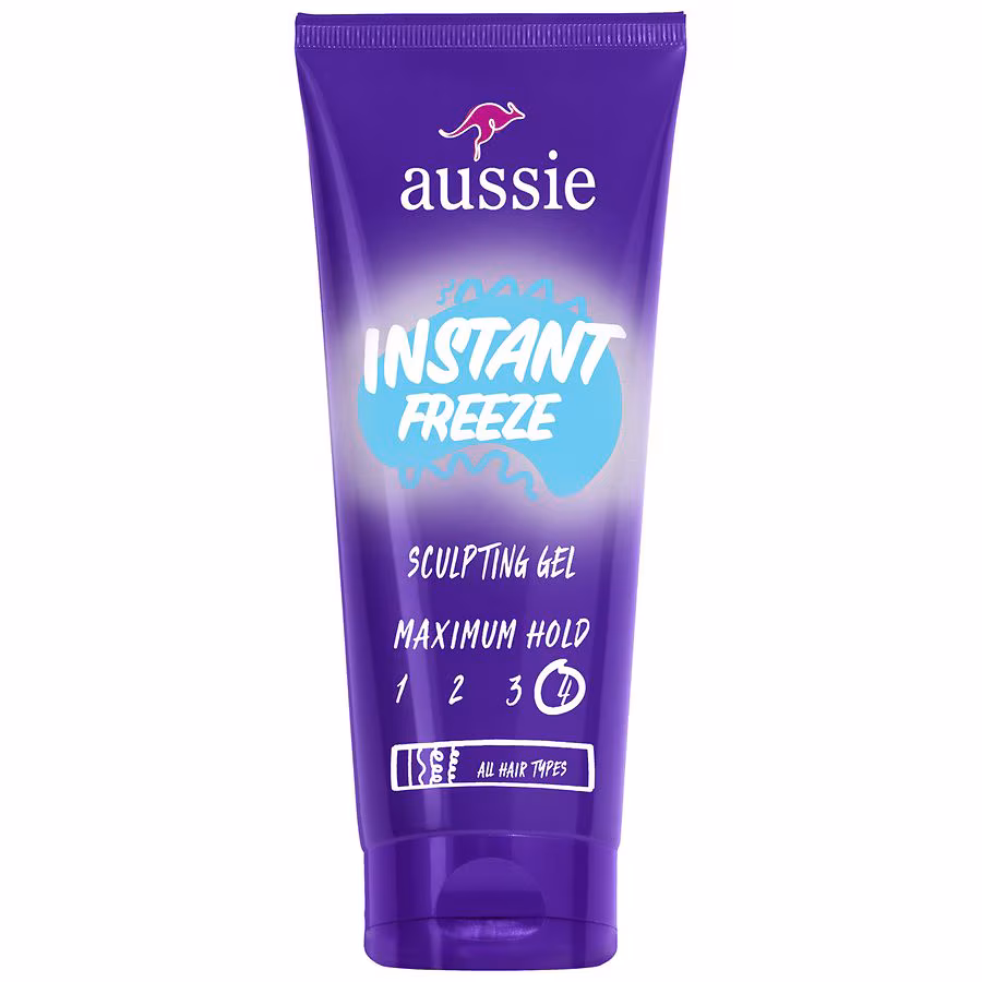 Aussie Sculpting Gel for Curly Hair, Straight Hair, and Wavy Hair Citrus, 7.0 oz