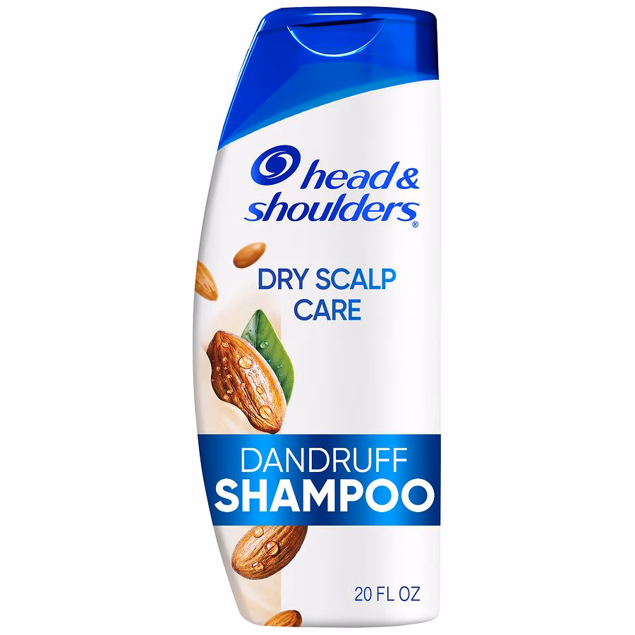 Head & Shoulders Dry Scalp Care Dandruff Shampoo, Zinc Pyrithione Almond oil, 20.0 fl oz