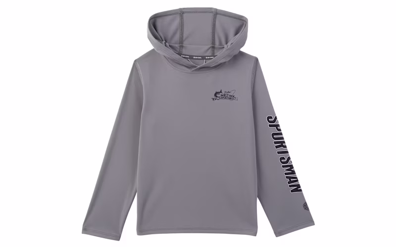World Wide Sportsman Surfcaster 3D Cool Solid Hooded Long-Sleeve Shirt for Toddlers