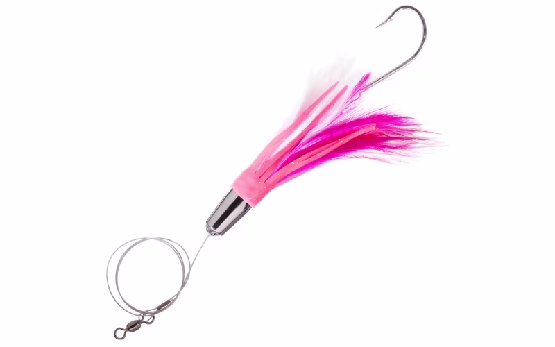 Offshore Angler Jet Feather Rigged - Pink White