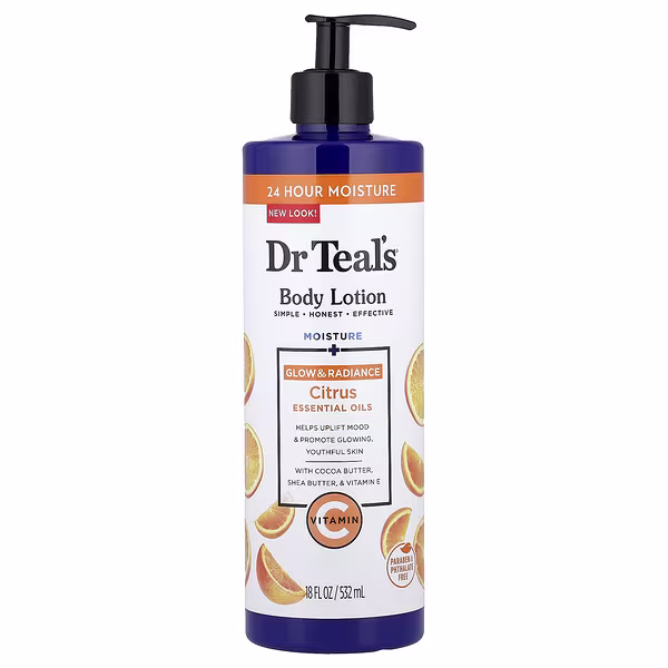 Dr. Teal's, Body Lotion, Glow & Radiance, Citrus, 18 fl oz (532 ml)