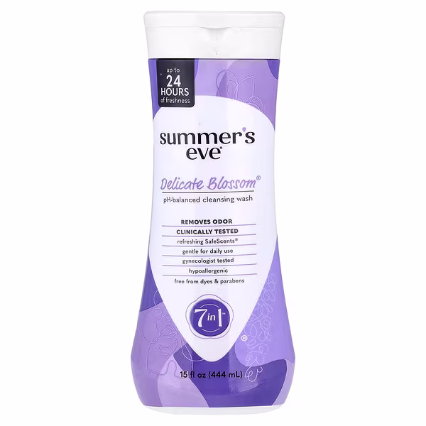 Summer's Eve, 7 in 1™ pH-Balanced Cleansing Wash, Delicate Blossom®, 15 fl oz (444 ml)