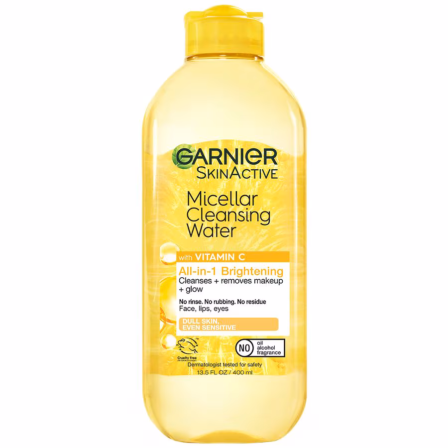 Garnier SkinActive Micellar Cleansing Water With Vitamin C, 13.5 fl oz, 13.5 fl oz