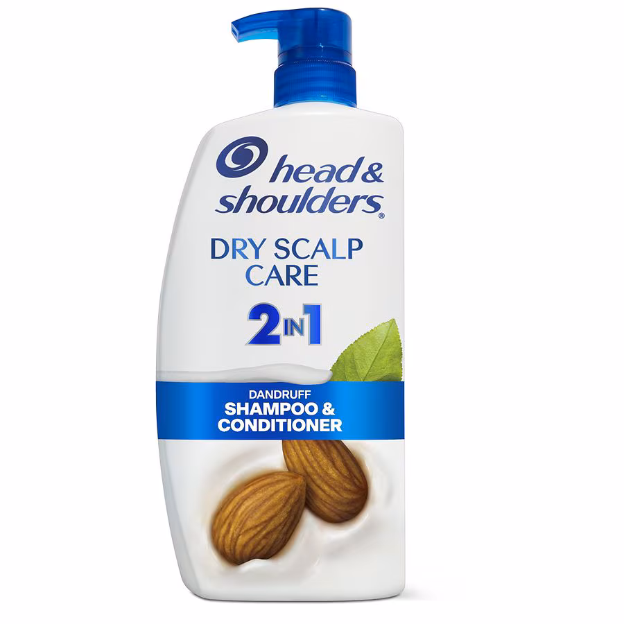 Head & Shoulders 2 in 1 Dandruff Shampoo and Conditioner, Anti-Dandruff Treatment Notes of almond oil, 28.2 fl oz