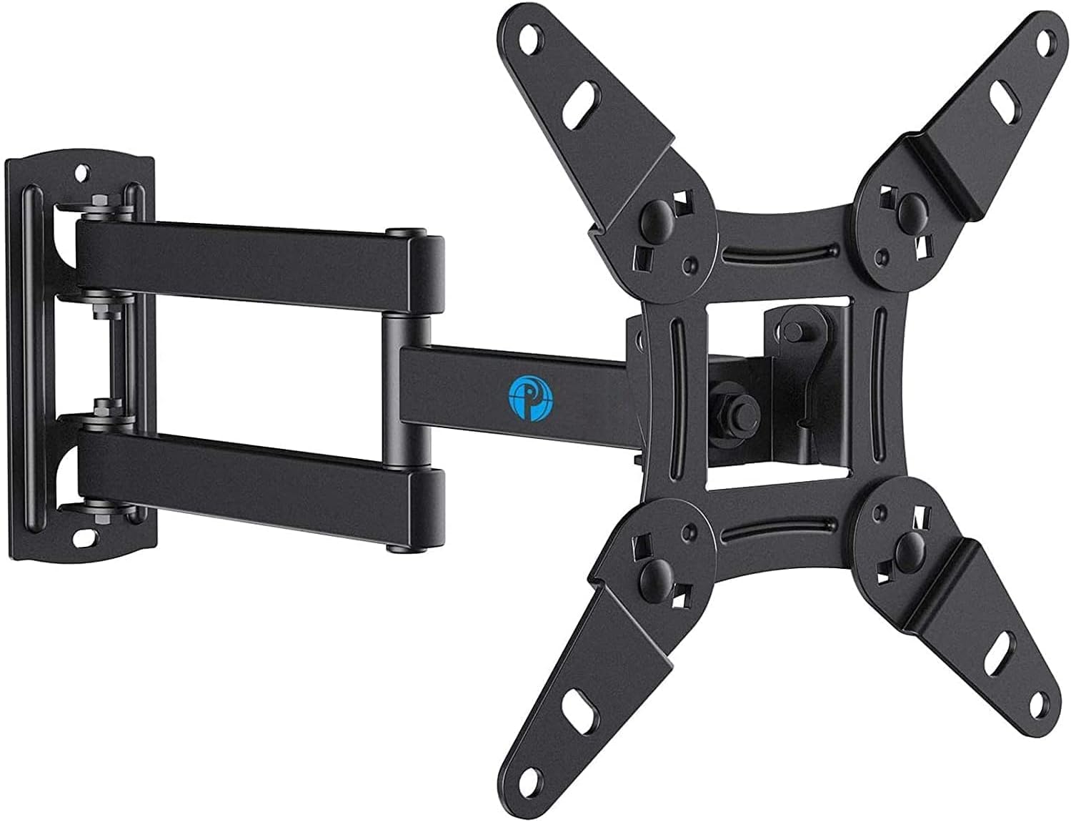 Pipishell Full Motion TV Wall Mount for Echo Show 21/15 and 13-43 Inch Flat Curved Screen TVs & Monitors, Max VESA 200x200mm up to 44lbs, TV Mount Wall Bracket with Rotation Swivel Tilt Extension