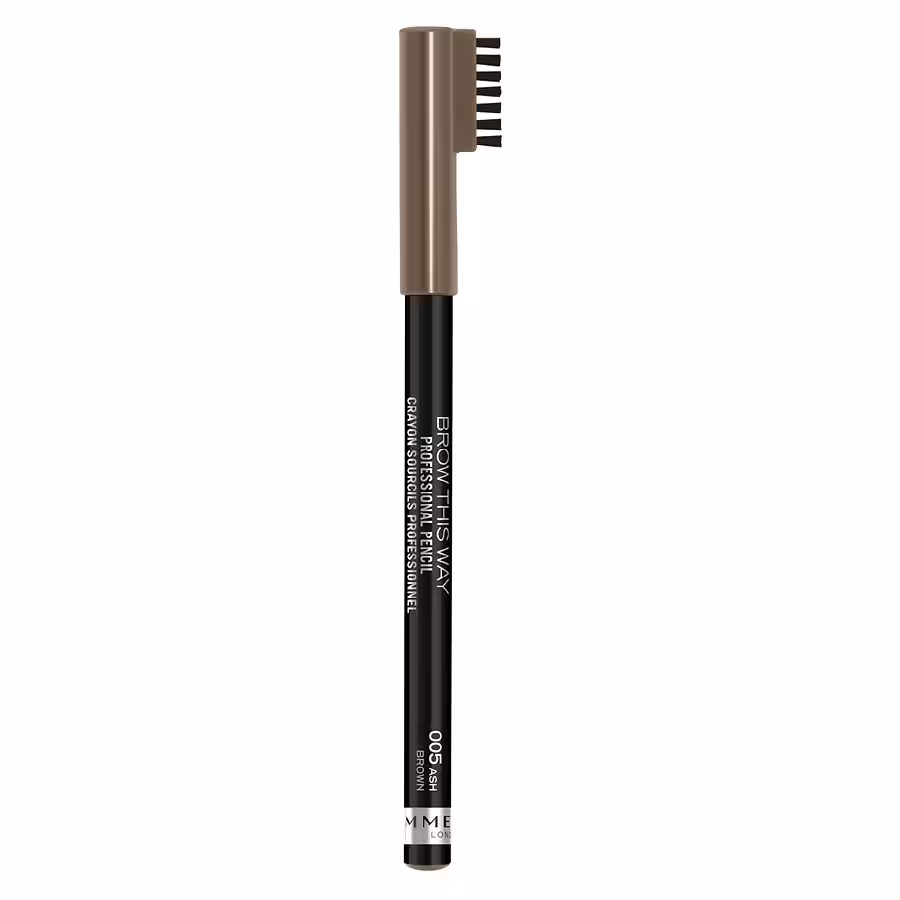 Rimmel Brow This Way Professional Eyebrow Pencil, 005 Ash Brown