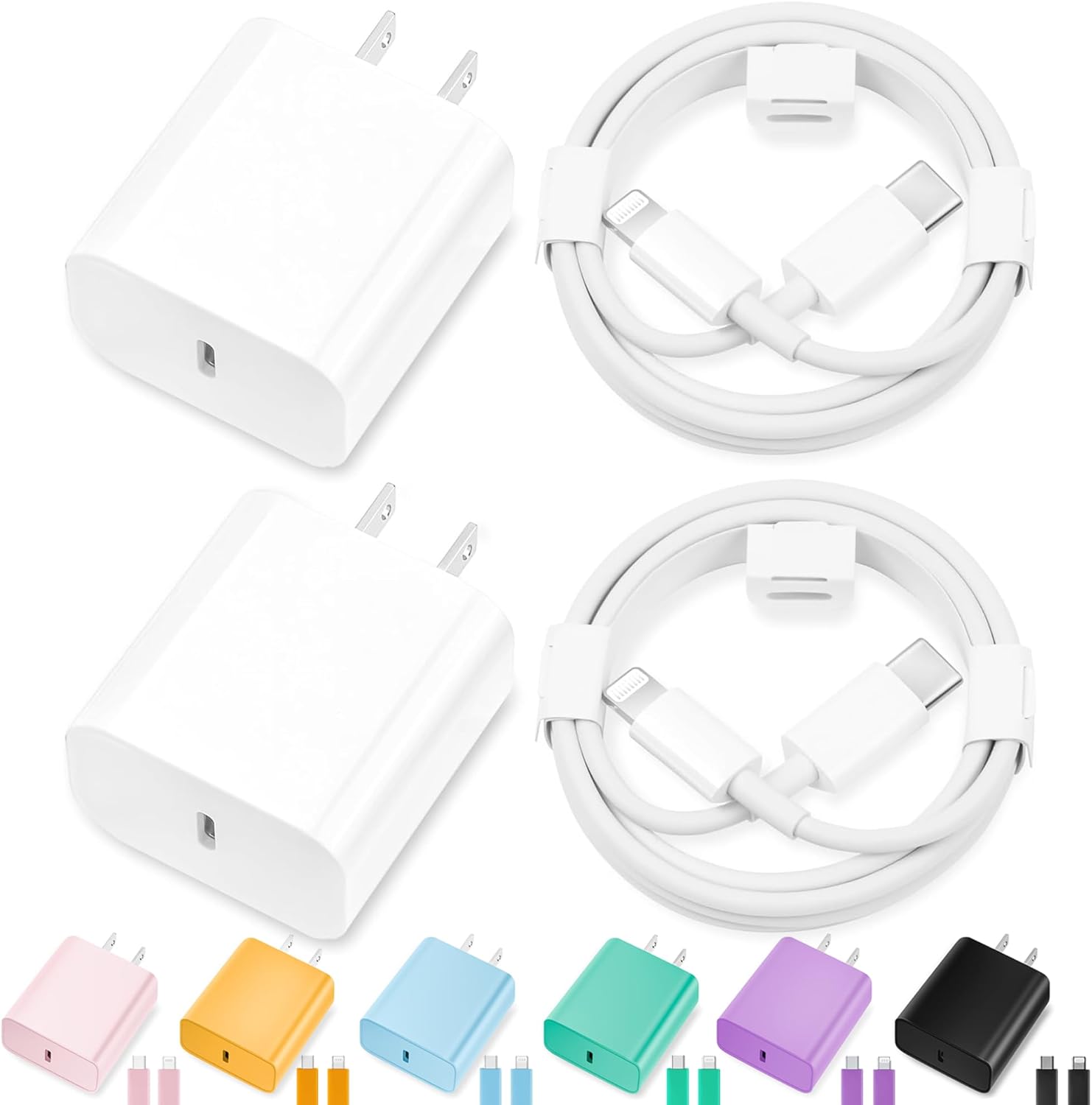 iPhone 14 13 12 11 Charger Fast Charging,USB C Charger with 10FT/6FT Cable