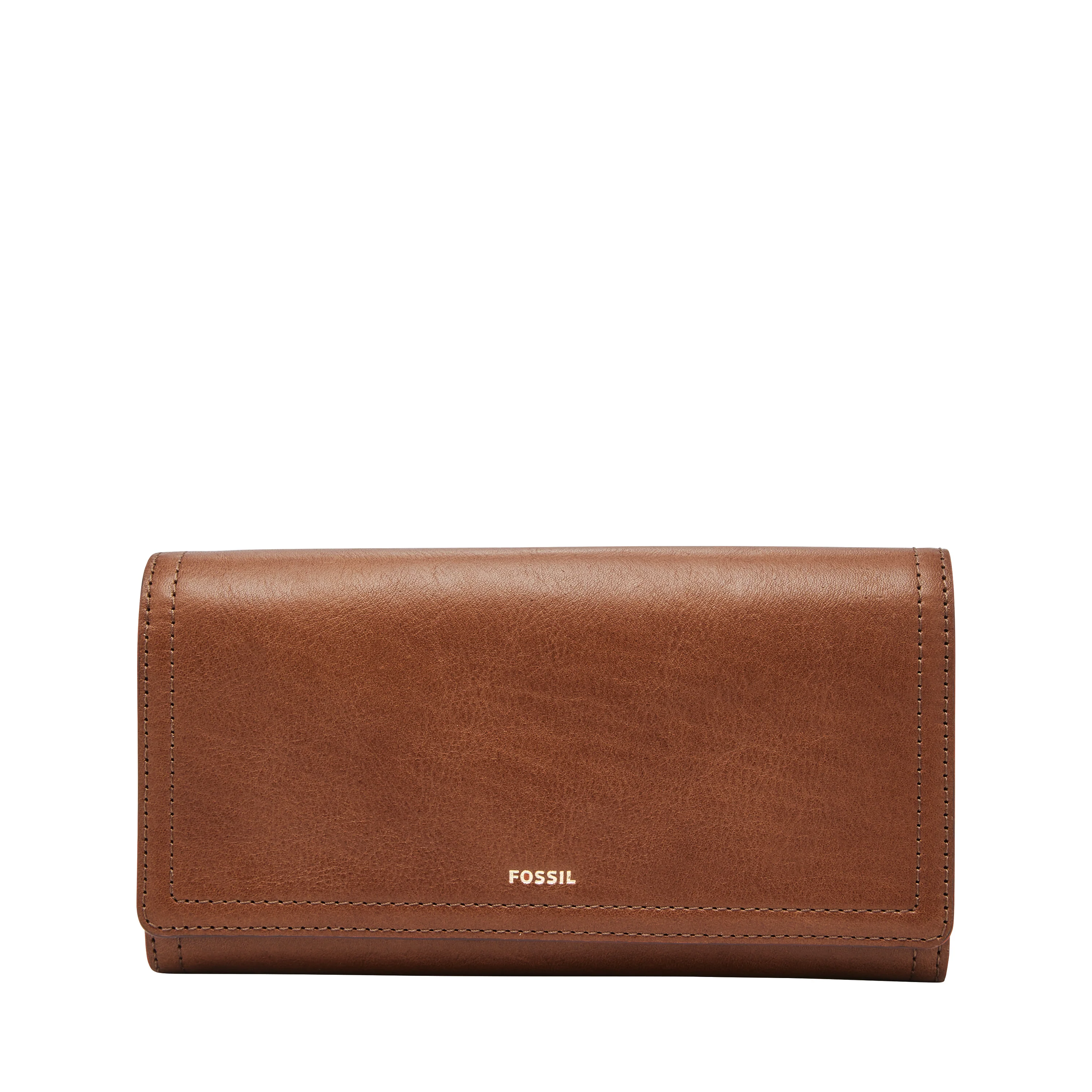 Logan Leather RFID Flap Clutch Wallet