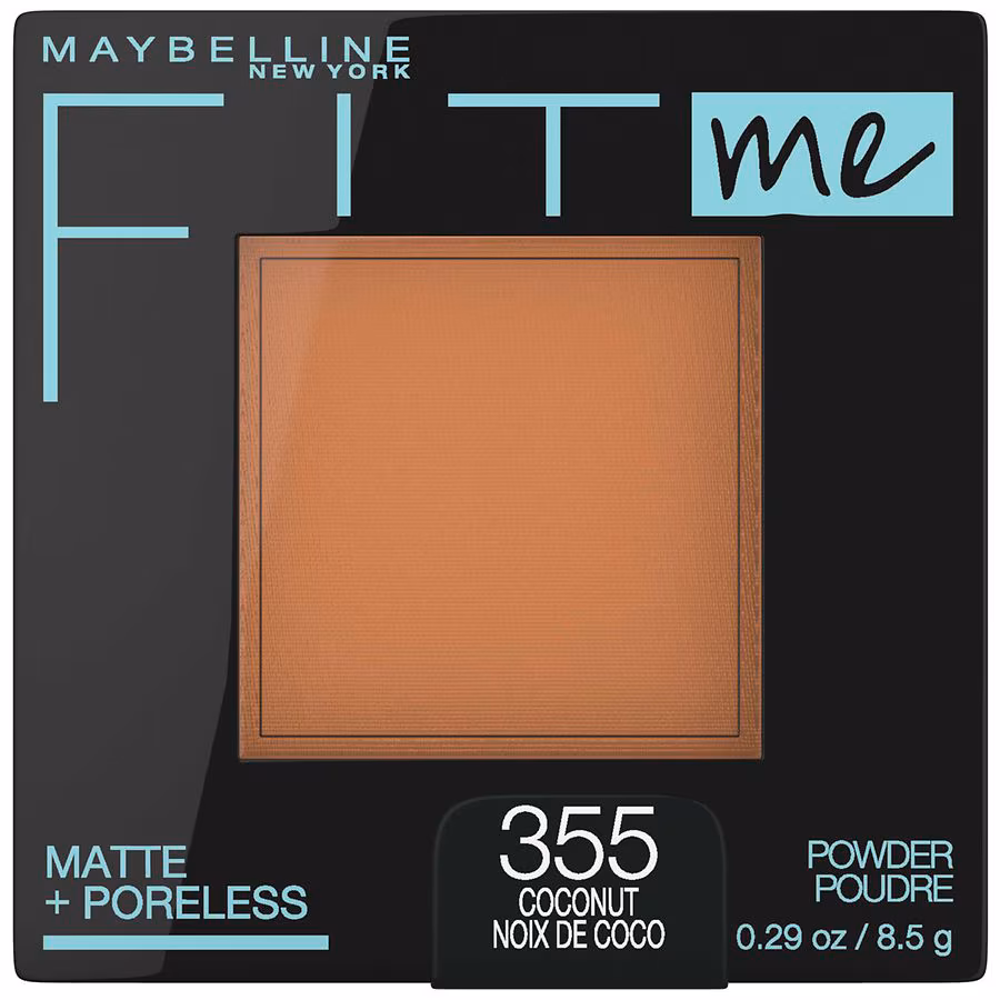 Maybelline Fit Me Matte + Poreless Pressed Powder Face Makeup, 334 Warm Sun, 0.29 oz